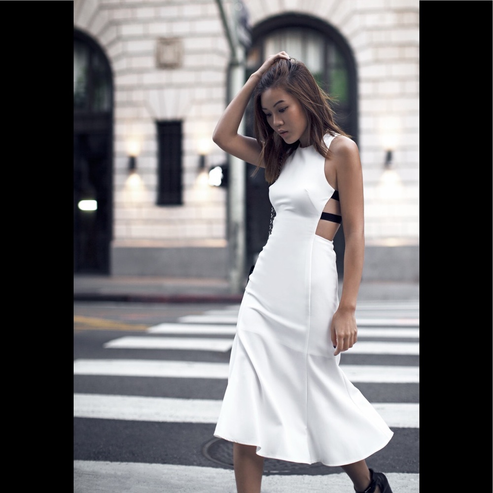 NBD Split Sides Midi Dress NWT